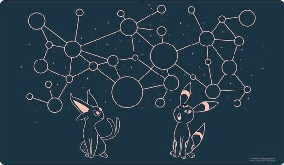 Playmat Pokemon Center - "Espeon And Umbreon - Starry Constelations"