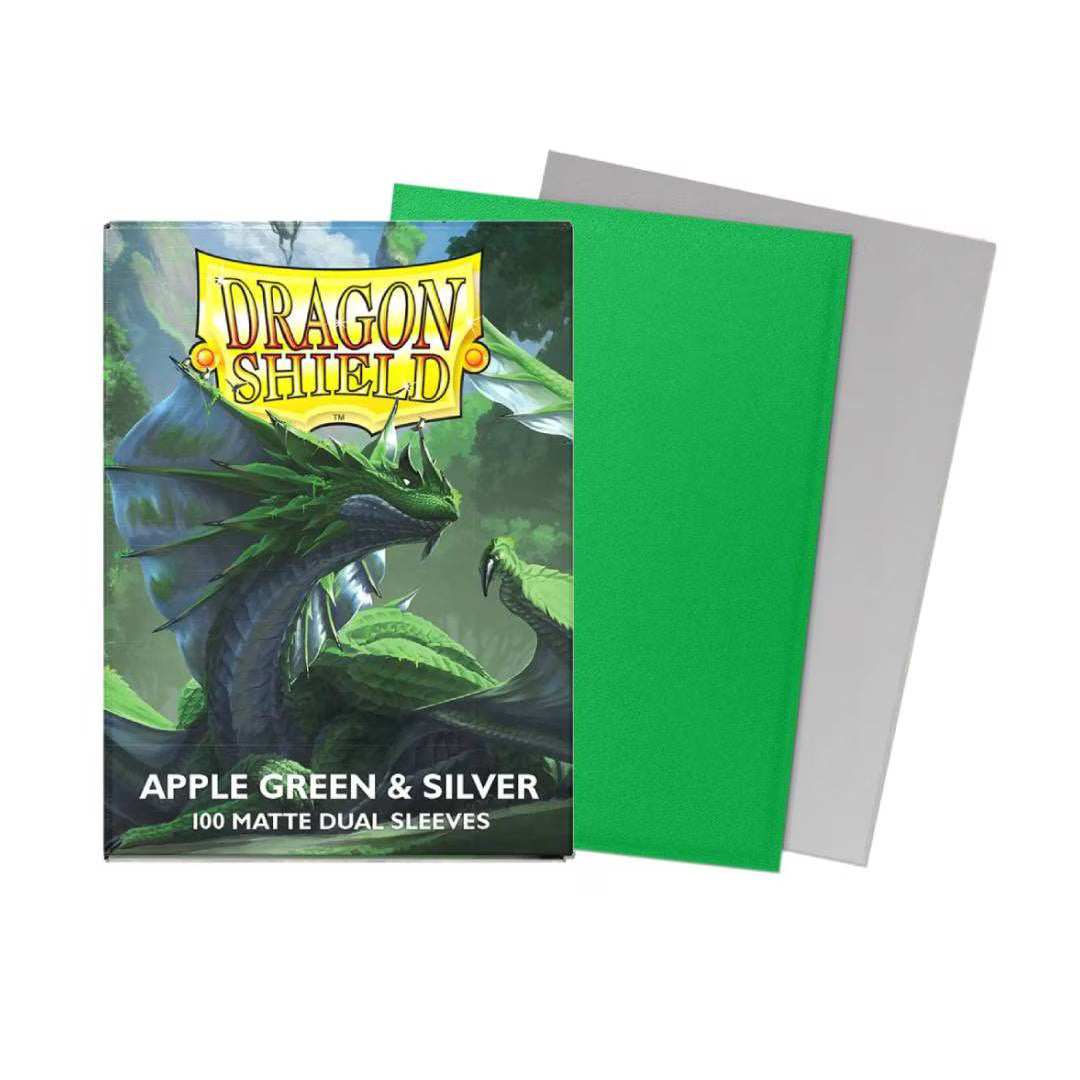 PRT Dragon Shield Standard Dual Matte: Apple Green & Silver