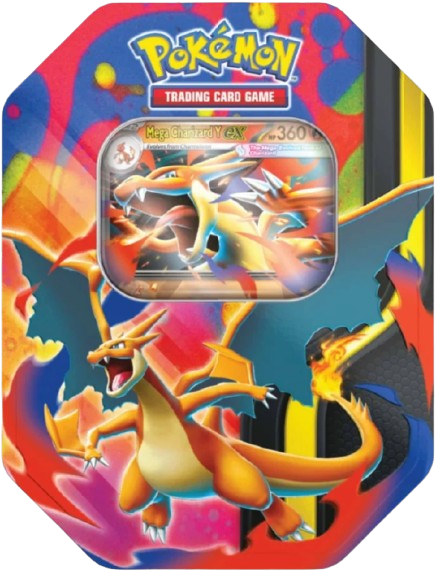 Pokemon TCG: Mega Charizard Y Tin (Español)
